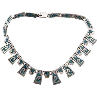 Mexico TB-70 Sterling Silver Crushed Turquoise Col