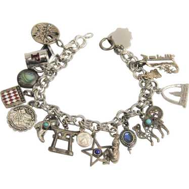 VINTAGE JUICY COUTURE Bracelet w/3 Travel Related Charms - all