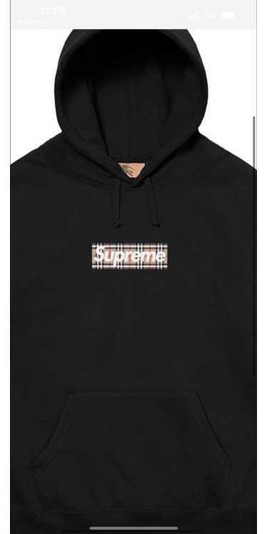 Burberry × Supreme Supreme Burberry Box Logo Hoode