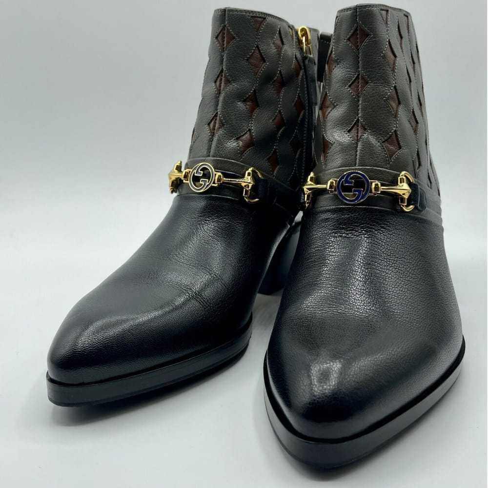 Gucci Leather boots - image 3