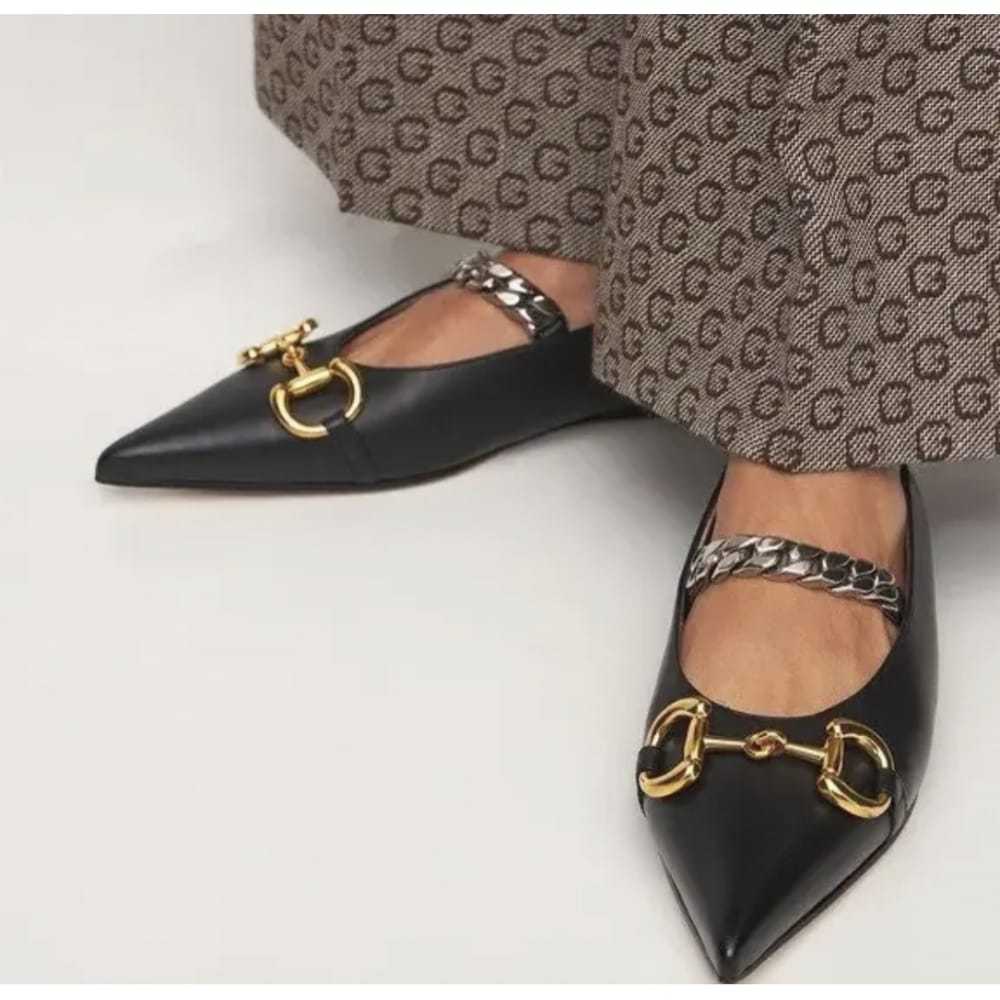 Gucci Leather ballet flats - image 7