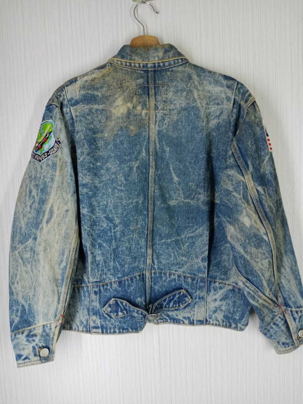 Denim Jacket × Usn × Vintage Vintage 80s Houston … - image 5