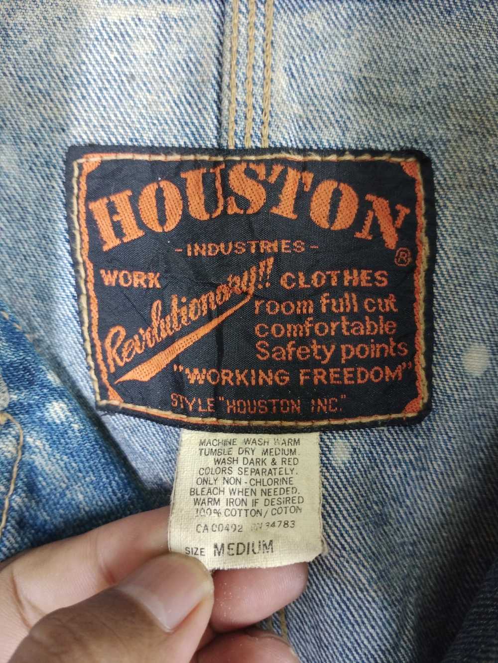 Denim Jacket × Usn × Vintage Vintage 80s Houston … - image 6