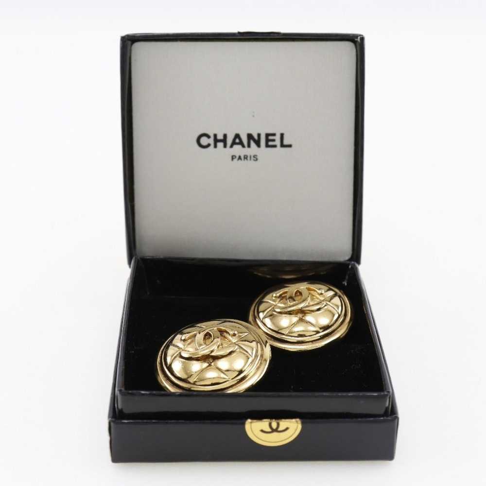 Chanel Chanel here mark earrings matelasse vintag… - image 7