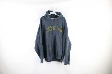 Vintage Vintage 90s University of Michigan Hoodie… - image 1