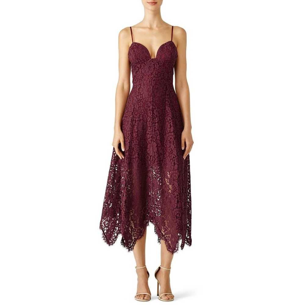 Other Lovers + Friends Wmns M Purple Lace Sleevel… - image 1