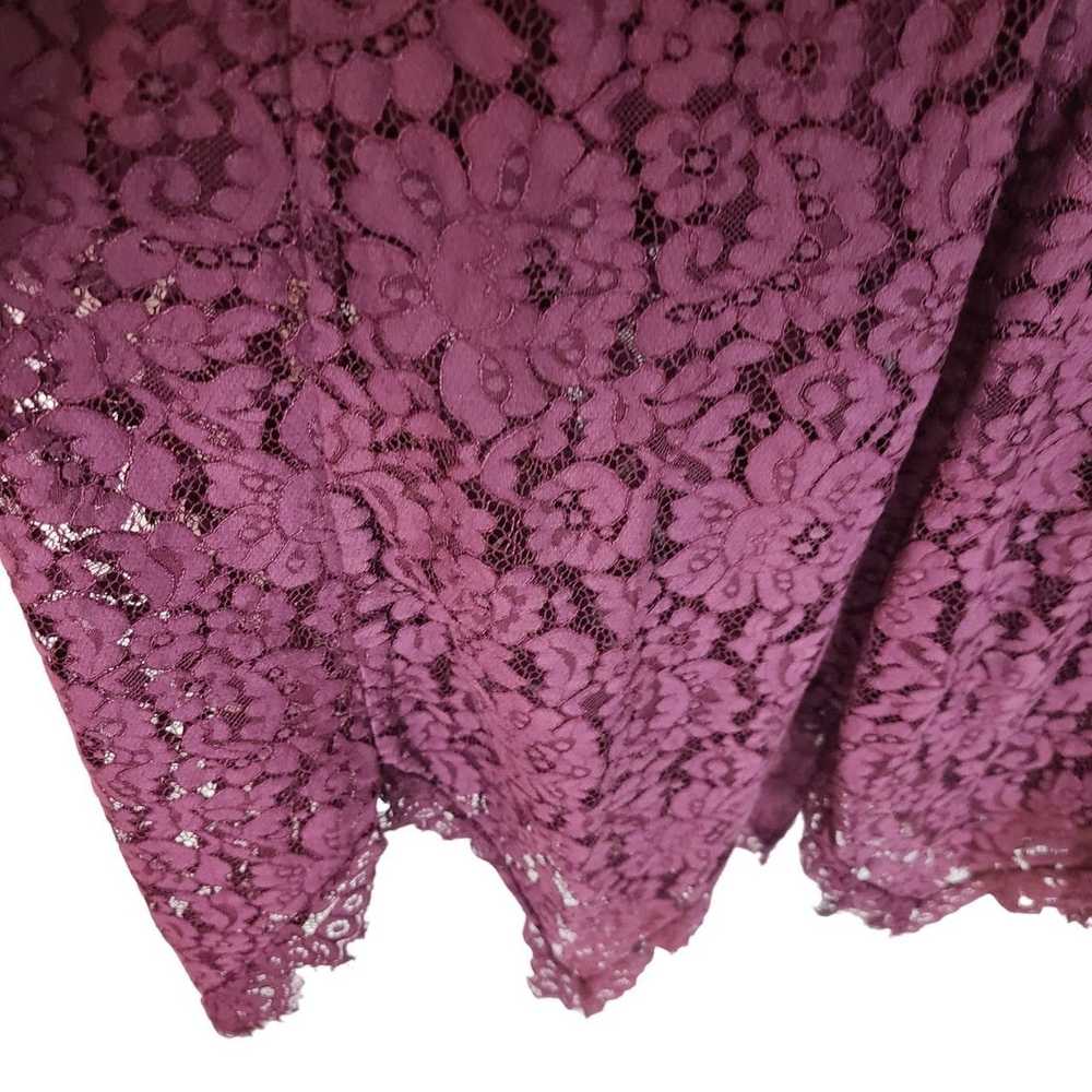 Other Lovers + Friends Wmns M Purple Lace Sleevel… - image 5