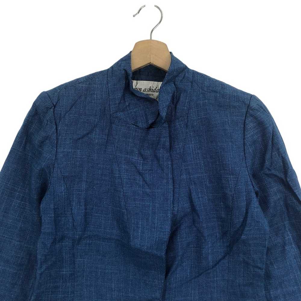 Vintage Vtg JUN ASHIDA TOKYO Collection Blue Twee… - image 2