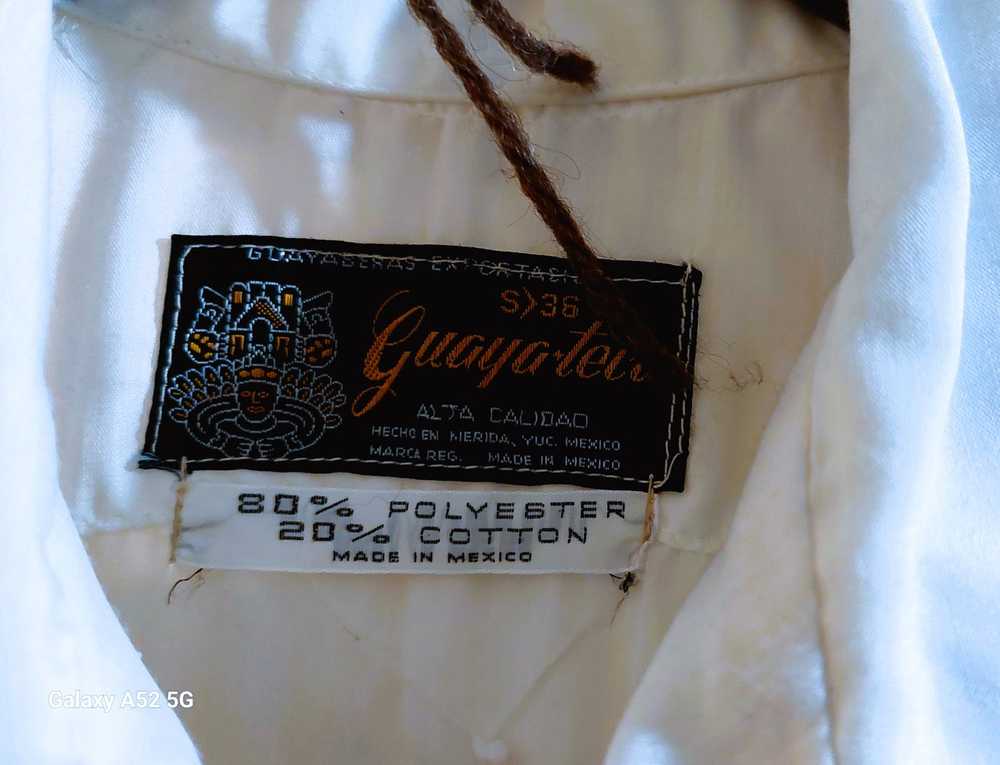 Other Vintage 1950's White Guayabera - image 3