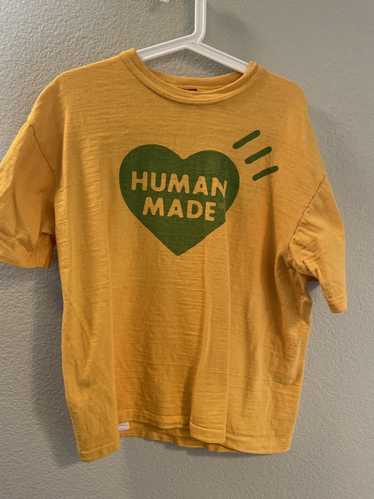 Human Made Human Made Green Heart Yellow Tshirt XL