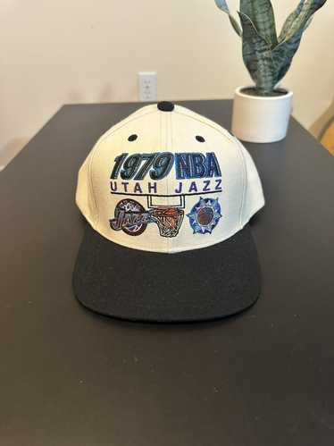 Men's Utah Jazz Mitchell & Ness Cream Hardwood Classics 1996 NBA Draft Day  Snapback Hat