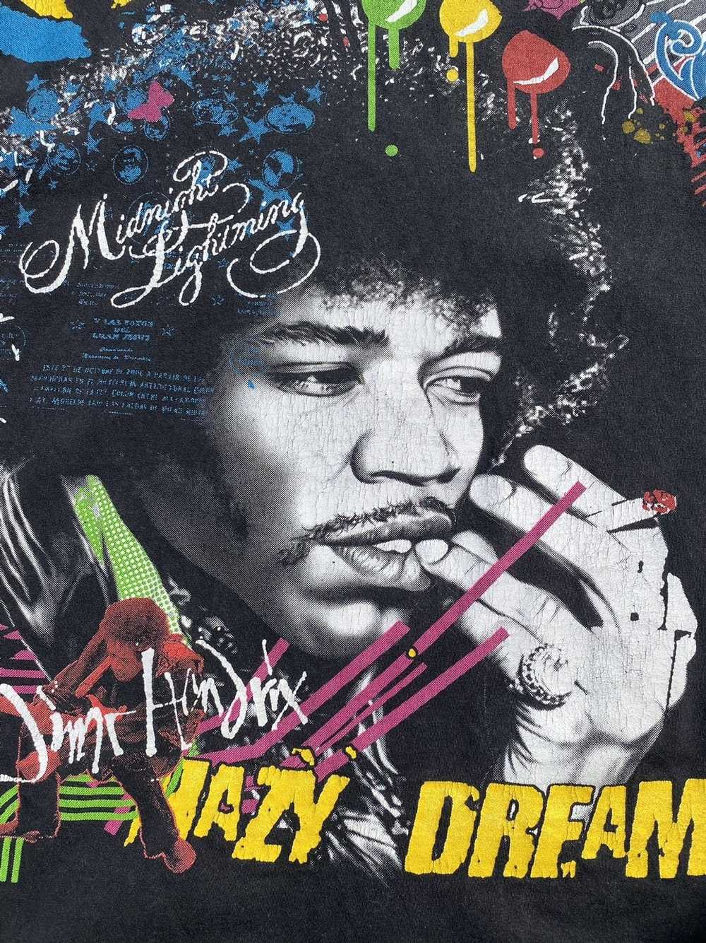 Band Tees × Jimi Hendrix × Vintage Vintage 90s JI… - image 3