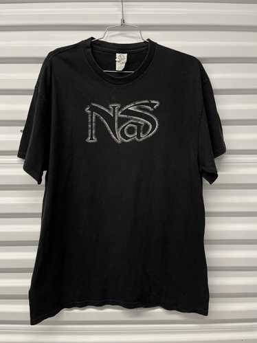 Nas × Rap Tees × Vintage 2000s Nas Spellout T-Shir