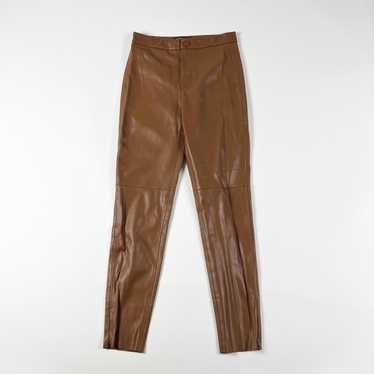 Zara, Pants & Jumpsuits, Zara Black Vegan Leather Belted Pants Sz Small  Nwot Blogger Favourite