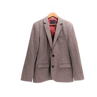 Other Structure Double-Breasted Grey Wool Blazer M