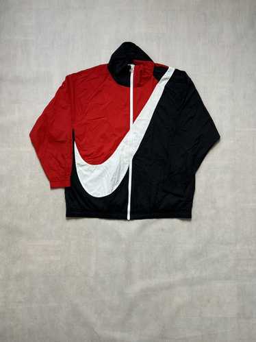 Nike Jacket Nike big swoosh red black oversize