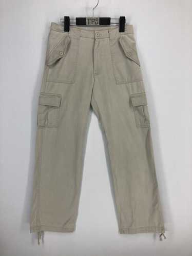 Cream parachute/cargo pants!! - Gem