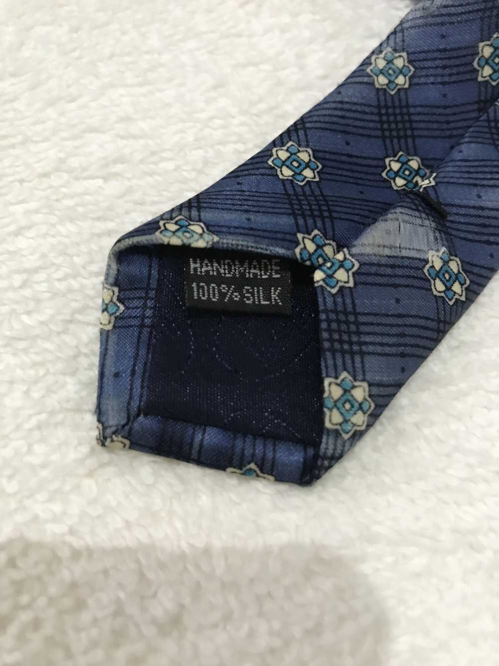 Alfred Dunhill × Designer Dunhill Silk Necktie bl… - image 4