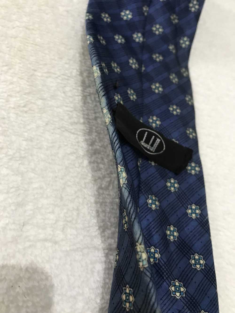 Alfred Dunhill × Designer Dunhill Silk Necktie bl… - image 6