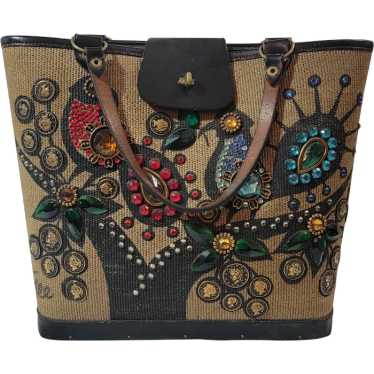 Enid Collins money tree canvas purse