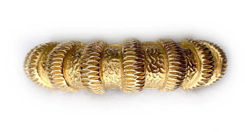 Golden Etruscan-Style Bangle Bracelet: Mimi di N … - image 3