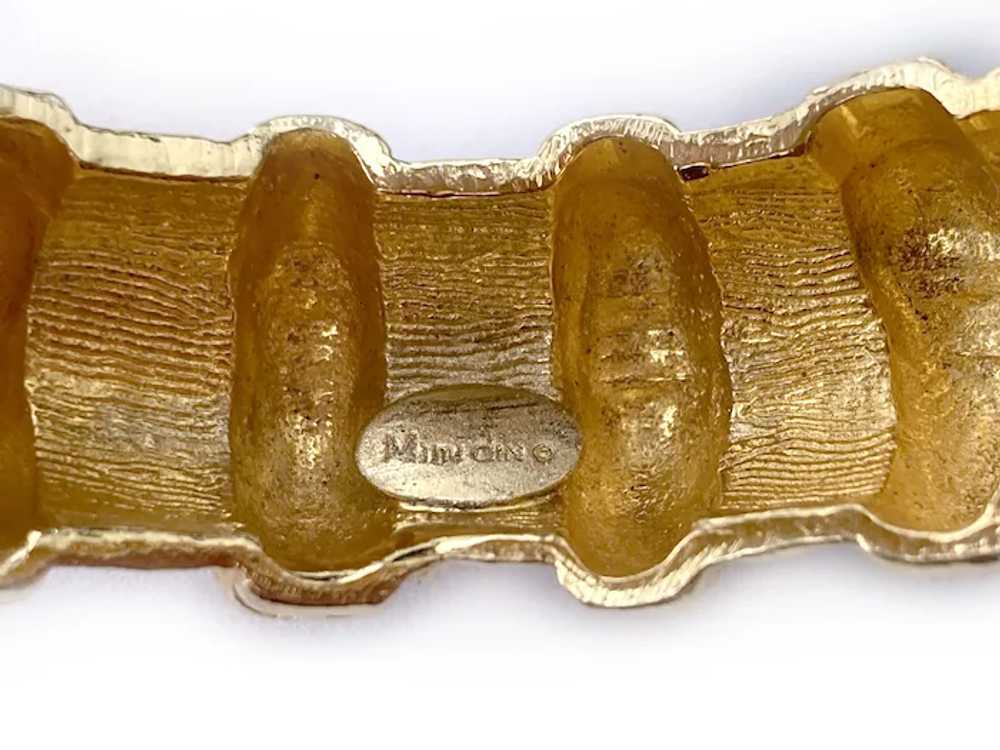 Golden Etruscan-Style Bangle Bracelet: Mimi di N … - image 9