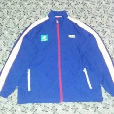 FILA JACKET (BNP PARIBAS OPEN 非売品) FILA BNP Paribas Tennis Open Mens XL Jacket Tennis White
