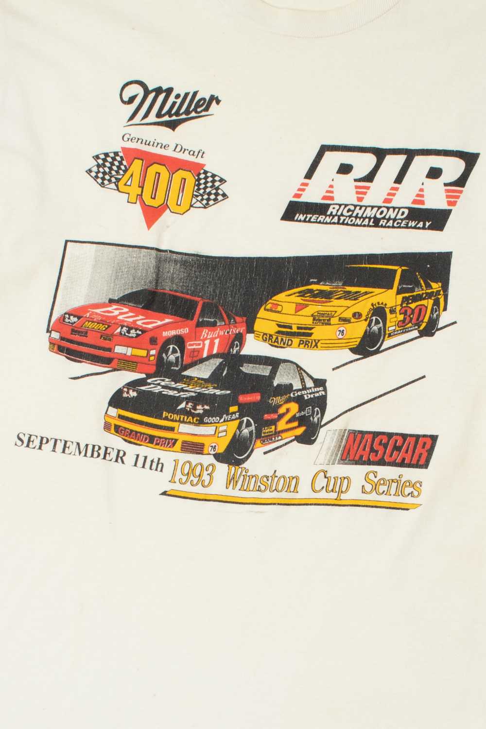 Vintage 1993 NASCAR Winston Cup Series Racing T-S… - image 2