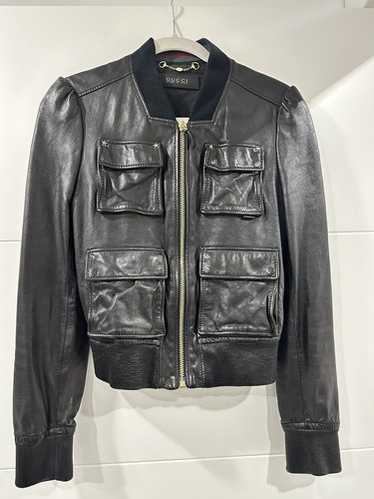 Gucci black leather jacket - Gem