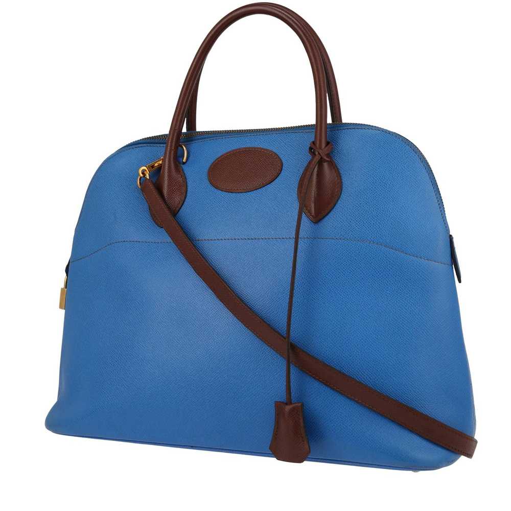 Hermès Bolide handbag in royal blue Courchevel leathe… - Gem