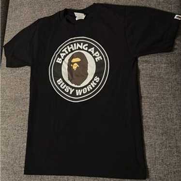 A BATHING APE BUSY WORKS Tシャツ　bape 黒 A Bathing Ape Men Color Camo A Busy Works Tee black purple