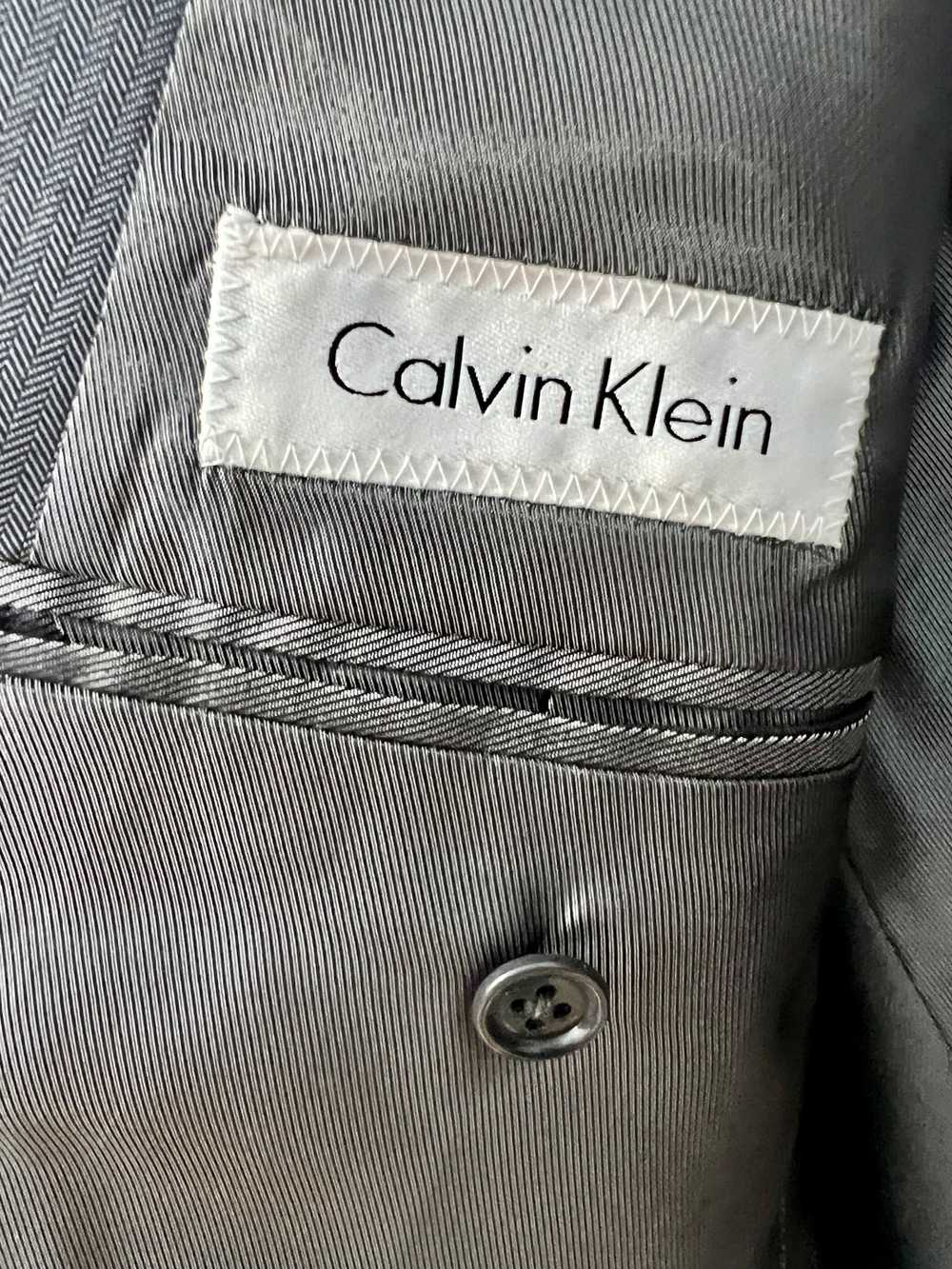 90’s Gray 2 Button Blazer By Calvin Klein - image 8