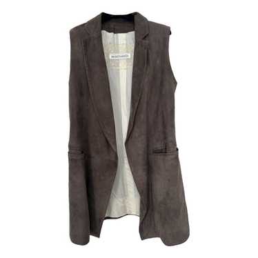 Simonetta Ravizza Leather cardi coat - image 1