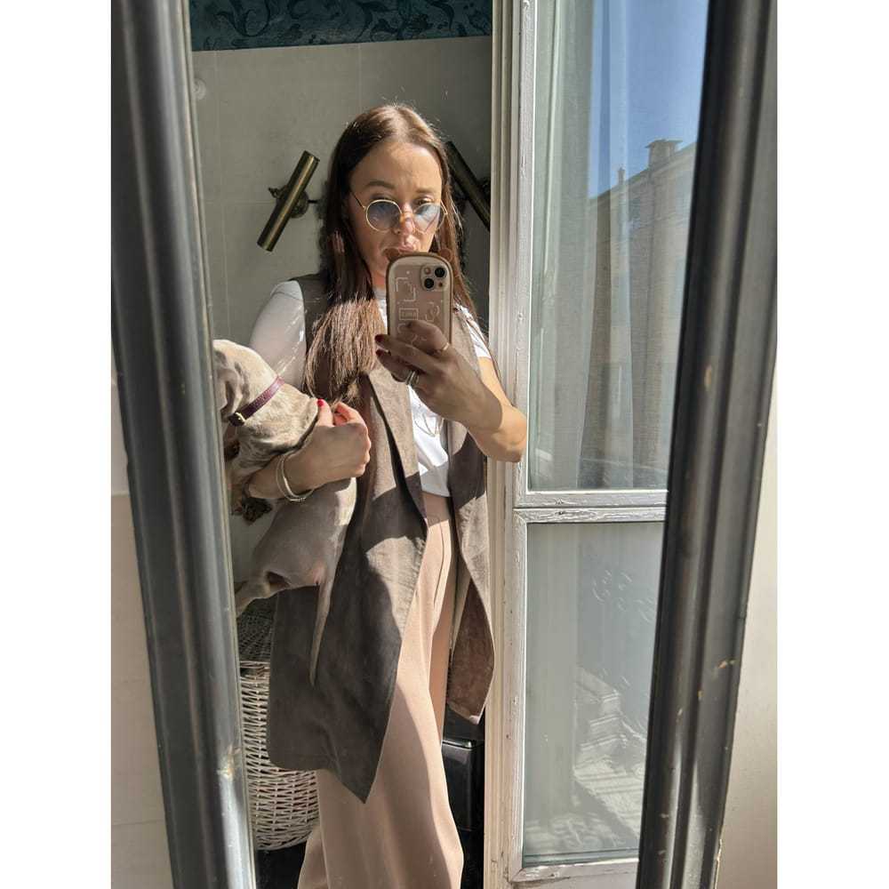 Simonetta Ravizza Leather cardi coat - image 2