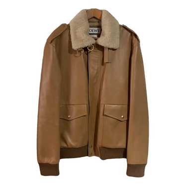 Aviator jacket in shearling Brown - LOEWE