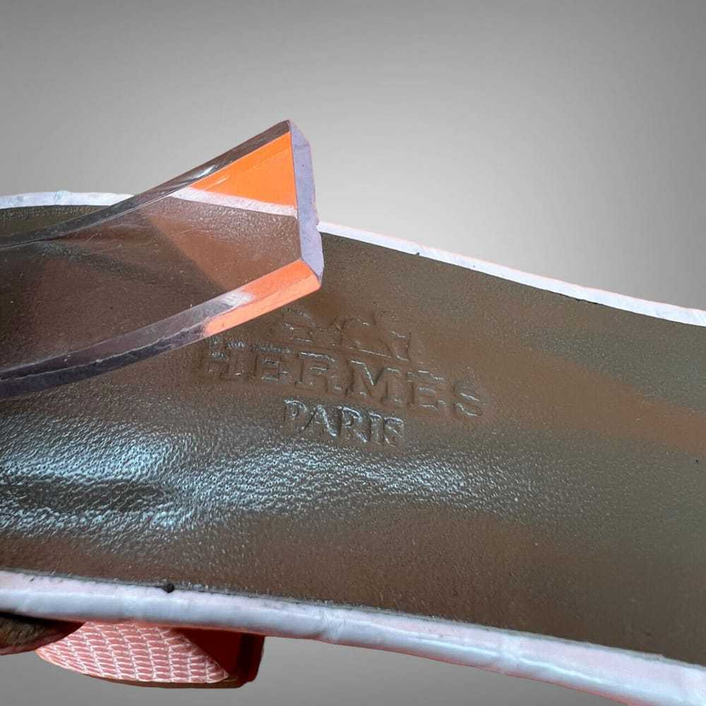 Hermès Crocodile sandal - image 10
