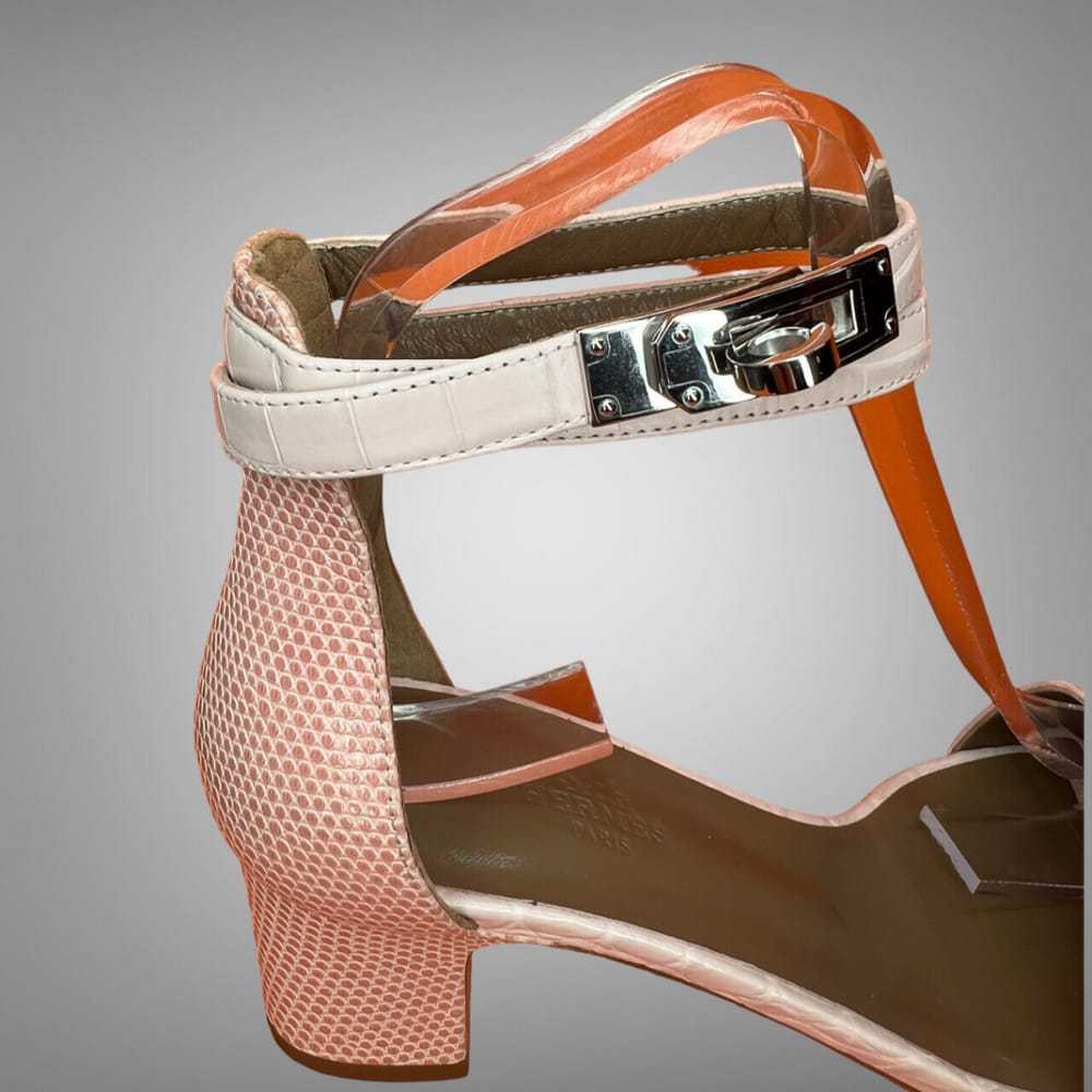 Hermès Crocodile sandal - image 7