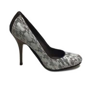 B Makowsky Neve Python Snake Print Leather Round … - image 1