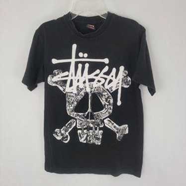 トップス 90-00's Stussy s/s skull print t-shirt m Stussy t shirt skull - Gem
