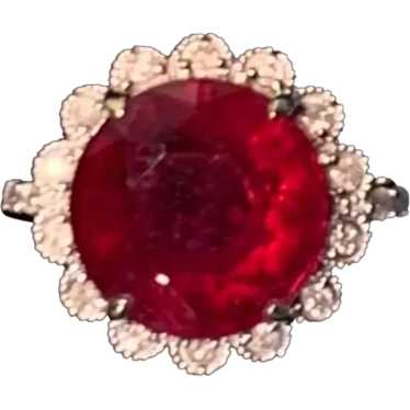5 Ct Ruby Ring in 10k Gold~ Stunning~Gift Giving … - image 1