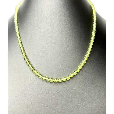 14k Gold and Peridot Necklace