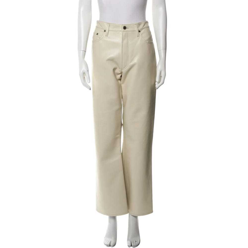Agolde Leather straight pants - image 5