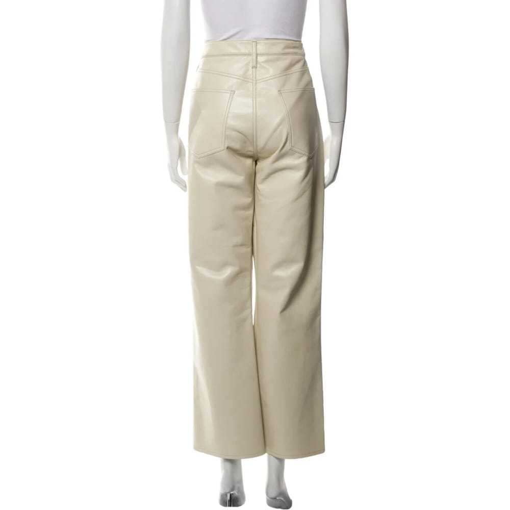 Agolde Leather straight pants - image 7