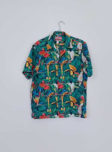 Hawaiian Shirt Vintage Hawaiian Shirt RJC, parrot… - image 1
