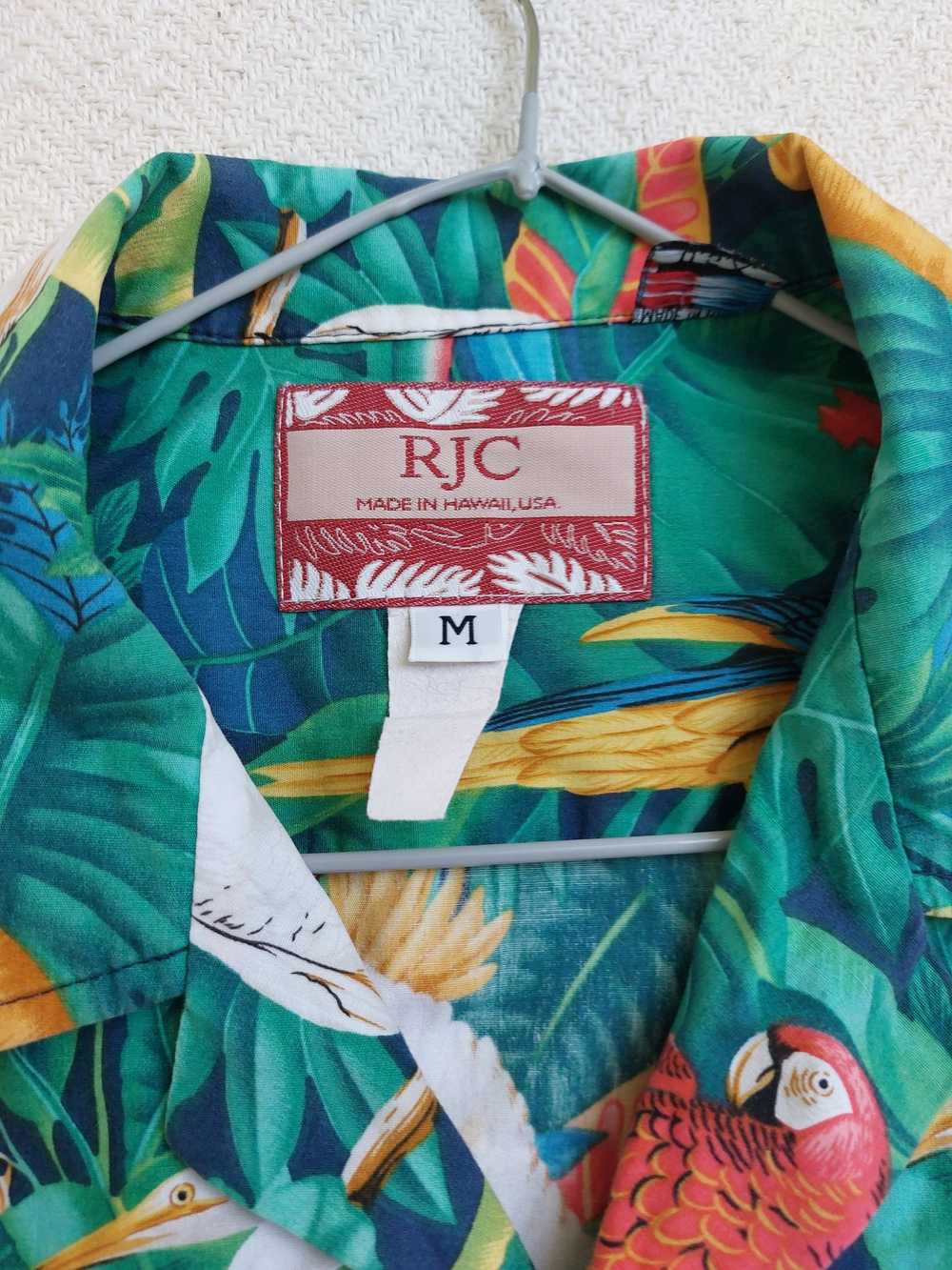 Hawaiian Shirt Vintage Hawaiian Shirt RJC, parrot… - image 5