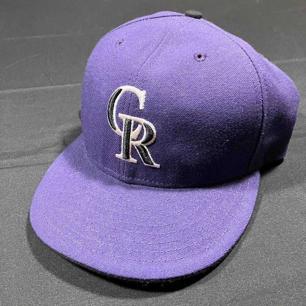 New Era Colorado Rockies Purple MLB Fitted Hat - image 1