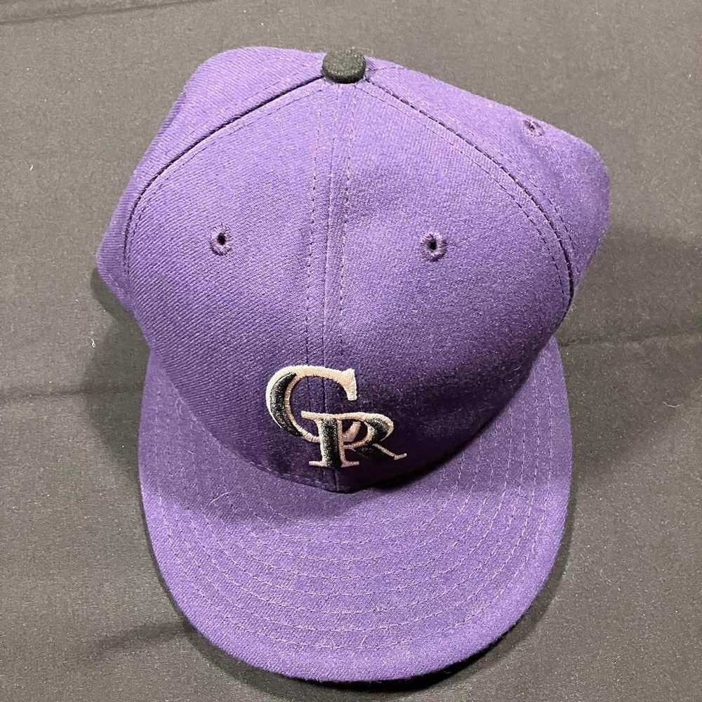New Era Colorado Rockies Purple MLB Fitted Hat - image 2
