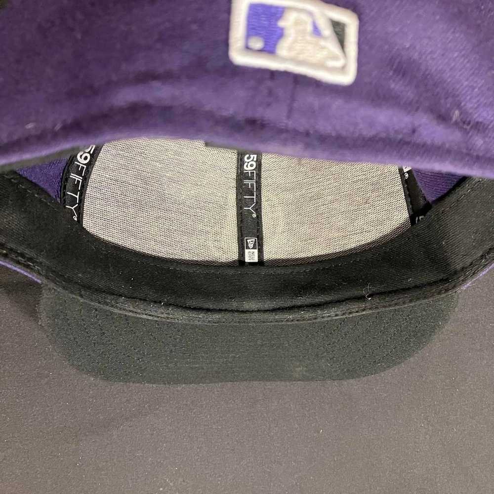 New Era Colorado Rockies Purple MLB Fitted Hat - image 4