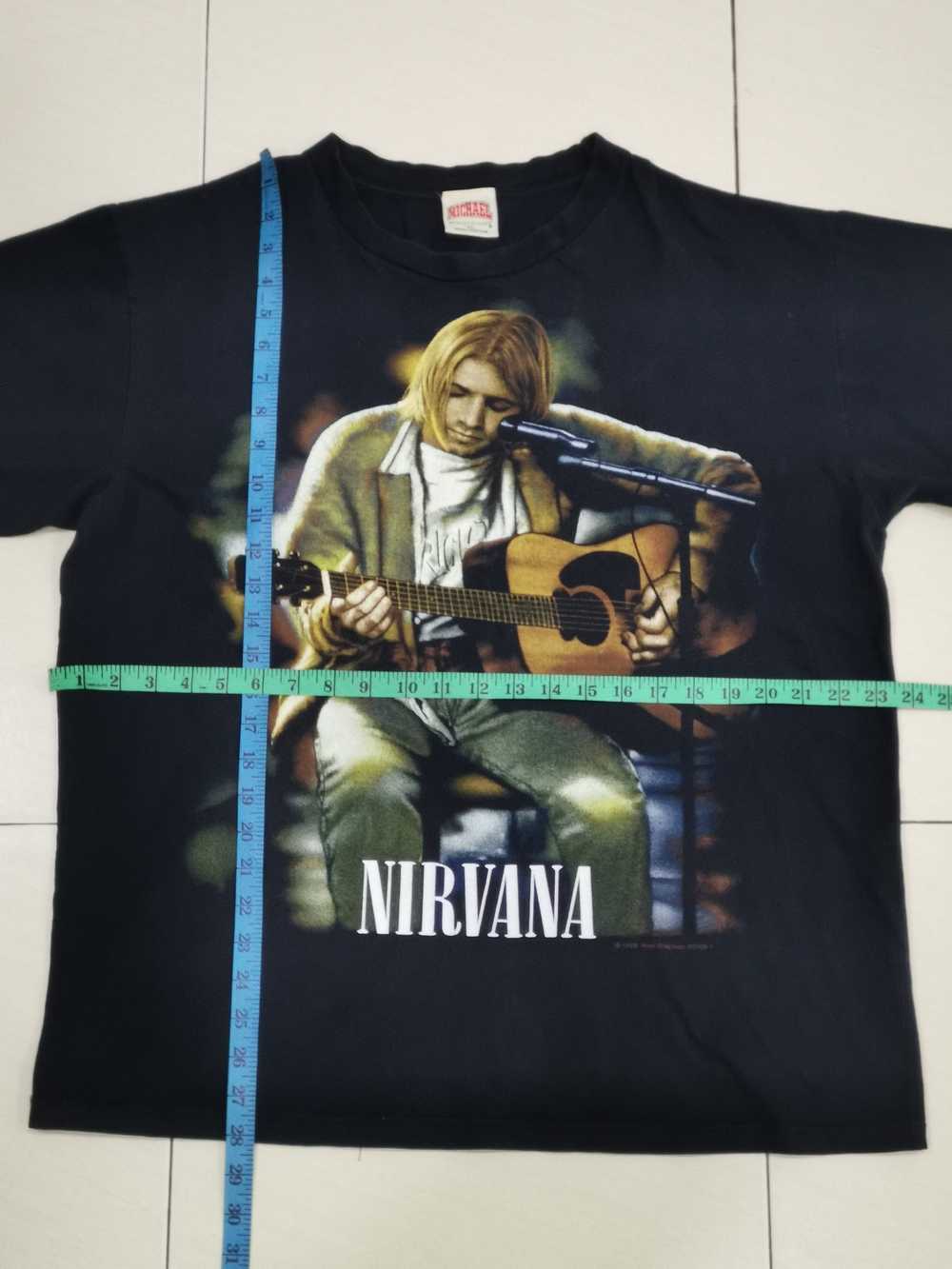 Band Tees × Kurt Cobain × Nirvana VTG NIRVANA UNP… - image 4