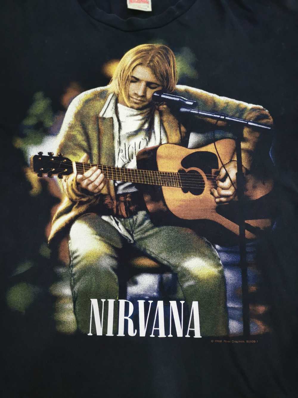Band Tees × Kurt Cobain × Nirvana VTG NIRVANA UNP… - image 8